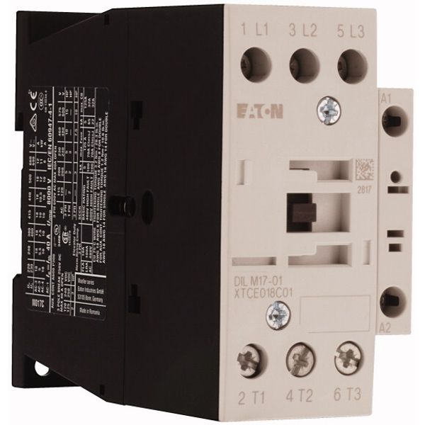 Contactor, 3 pole, 380 V 400 V 7.5 kW, 1 NC, 115 V 60 Hz, AC operation, Screw terminals image 4