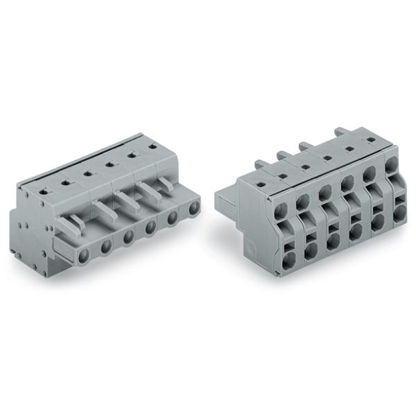 2-conductor female connector Push-in CAGE CLAMP® 2.5 mm² gray image 5