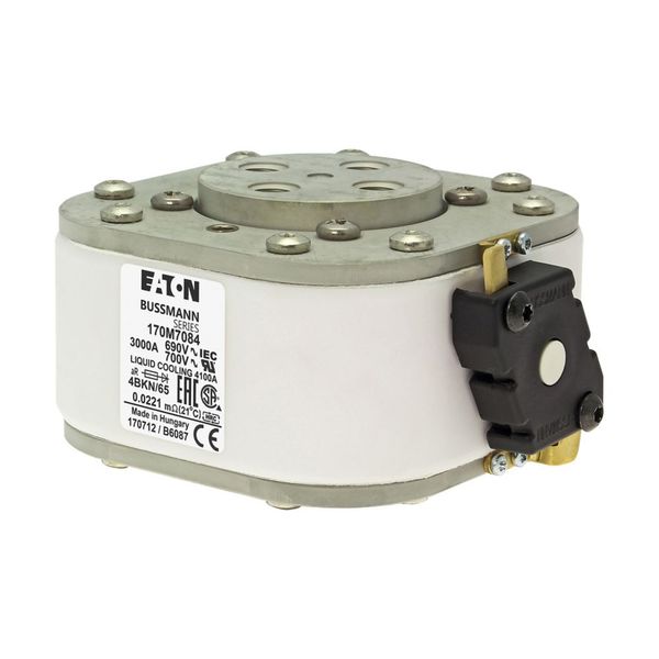 Fuse-link, high speed, 3000 A, AC 690 V, size 4, 105 x 120 x 67 mm, aR, IEC, UL, single indicator image 14