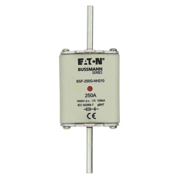 Fuse-link, high speed, 250 A, DC 1000 V, NH2, 54 x 61 x 150 mm, gBat, IEC, blade connection image 5