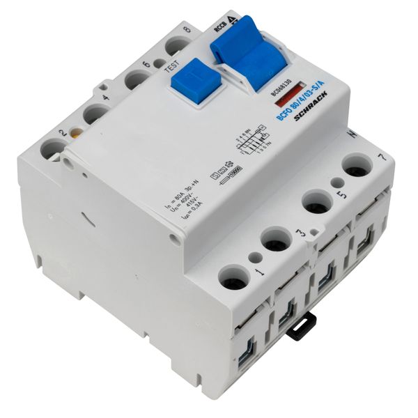 Residual current circuit breaker 80A, 4-p, 300mA, type S,A image 5