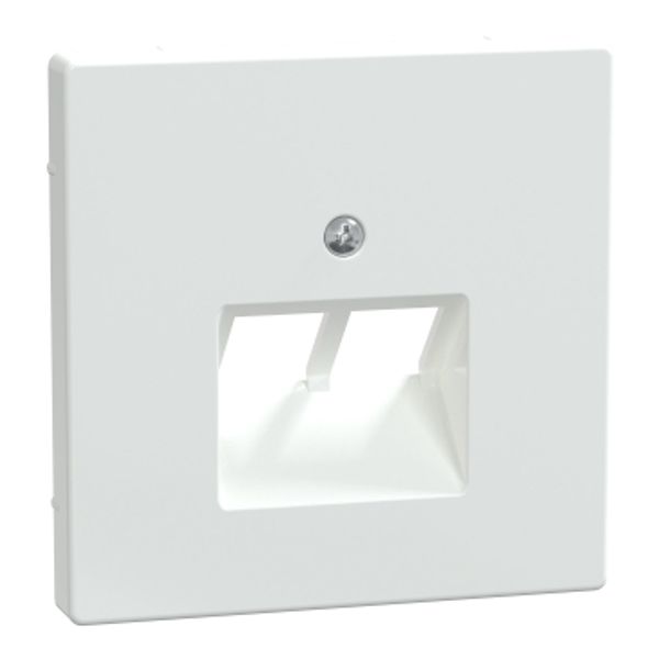 Central plate for UAE use, 2-fold, lotus white, system design image 1