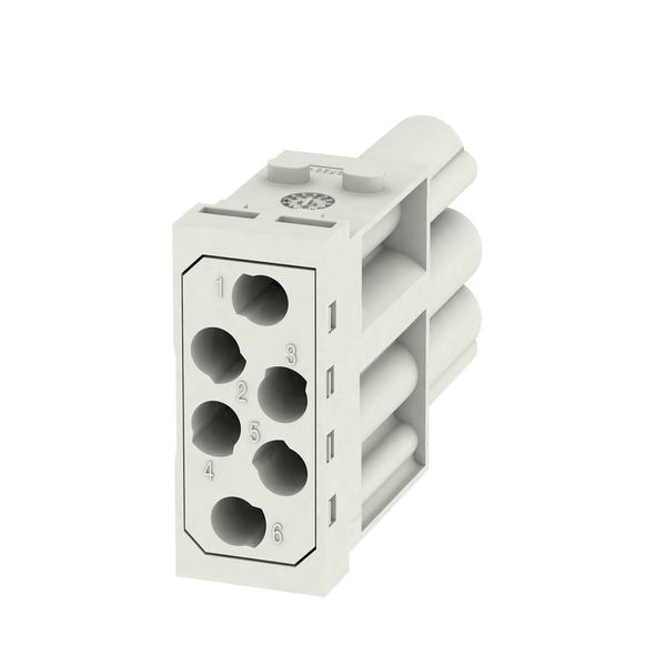 Module insert for industrial connector, Series: ModuPlug, Crimp connec image 1