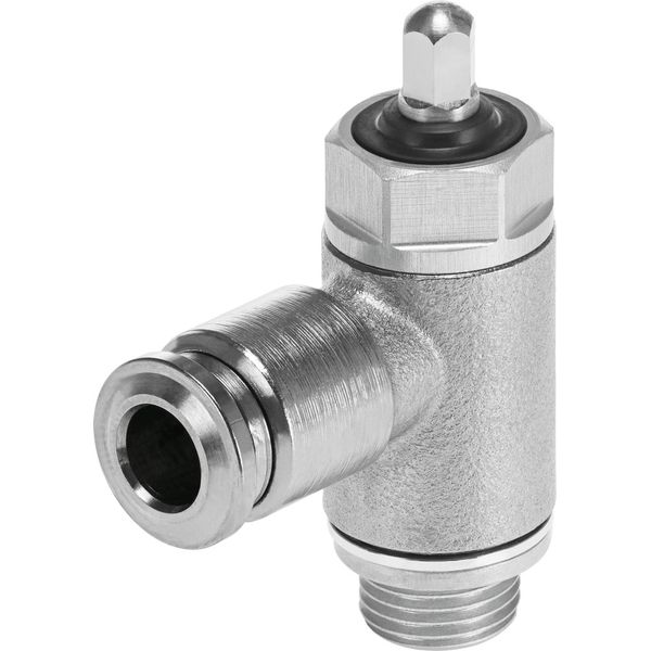 VFOH-LE-A-G18-Q4 One-way flow control valve image 1