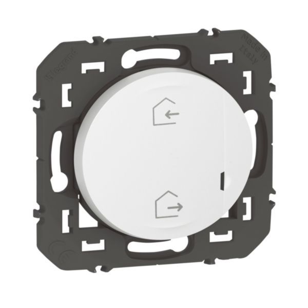 Wireless control 2 Start/Arrival scenarios for connected installation dooxie with Netatmo - white without plate image 1