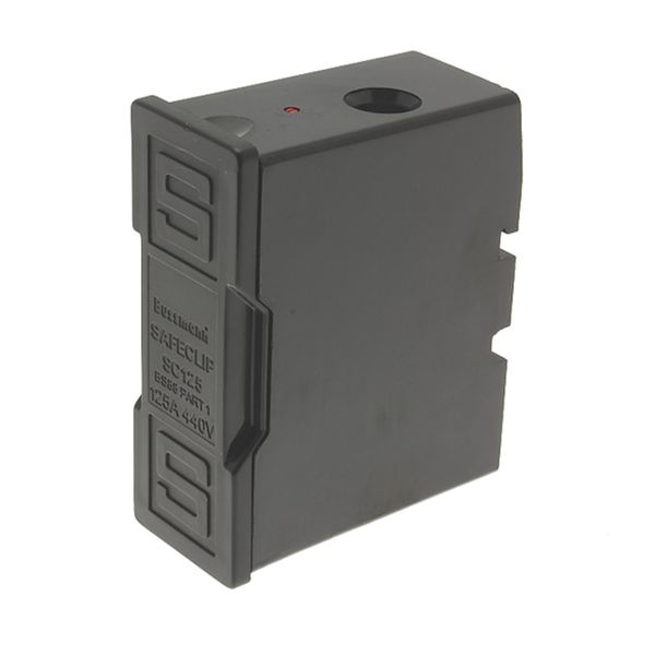 Fuse-holder, LV, 125 A, AC 550 V, BS88/F3, 1P, BS, front connected, black image 8