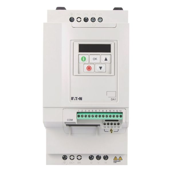 Variable frequency drive, 400 V AC, 3-phase, 14 A, 5.5 kW, IP20/NEMA 0, Radio interference suppression filter, 7-digital display assembly image 19