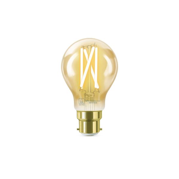 OCTO WiZ Connected A60 Tunable White Smart Filament Lamp Amber B22 7W image 1