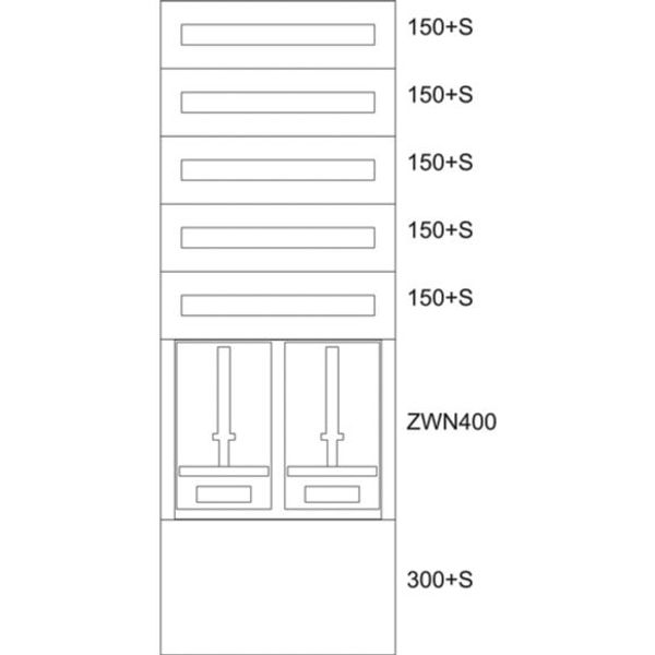BP-O-NN-600/15-2Z Eaton xEnergy Basic meter cabinet equipped image 1