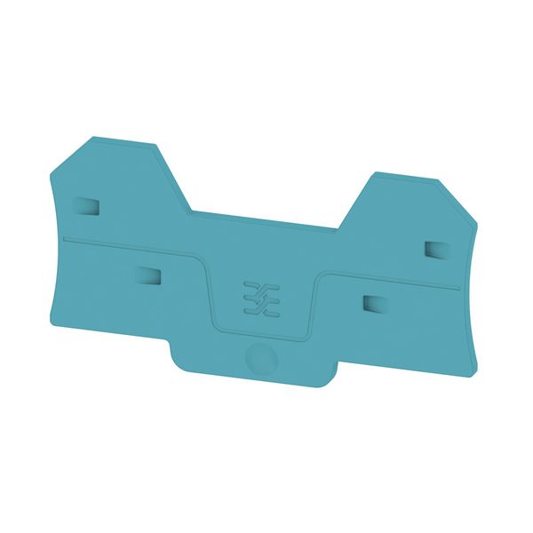 End plate (terminals), 77.6 mm x 2.1 mm, blue image 1