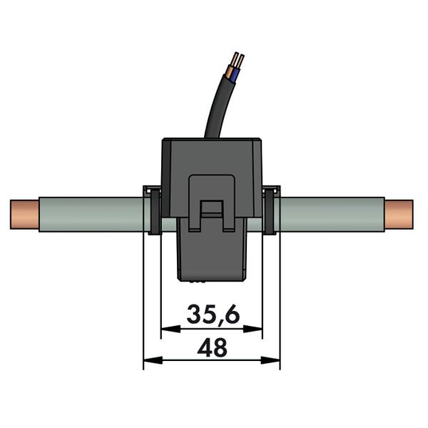 855-3001/250-001 Split-core current transformer; Primary rated current: 250 A; Secondary rated current: 1 A image 3