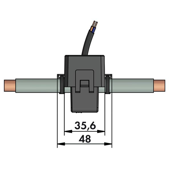 Split-core current transformer Primary rated current: 250 A Secondary image 3