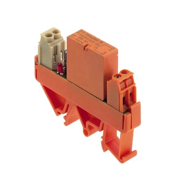 Relay module, soldered relay, 24 V DC ±10 %, red LED, Free-wheeling di image 1