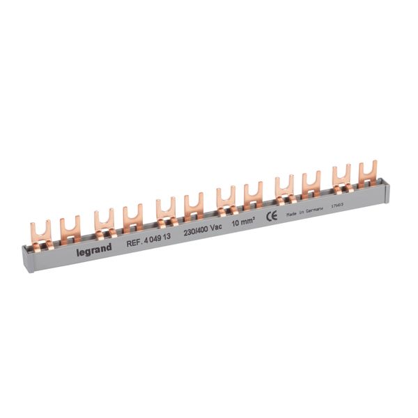 Supply busbar - fork-type - 2P - max 6 devices connected - 1 row image 1