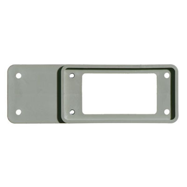 Adapter plate (industrial connector), Plastic, Colour: grey, Size: 8 image 2