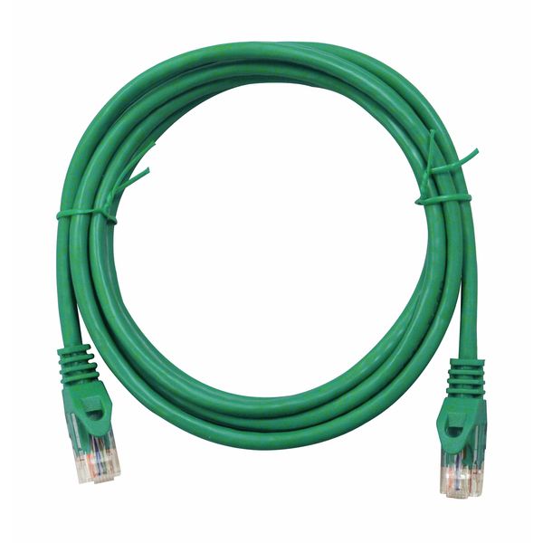 Patchcord RJ45 unshielded, Cat.6, PVC, green, 5.0m image 2