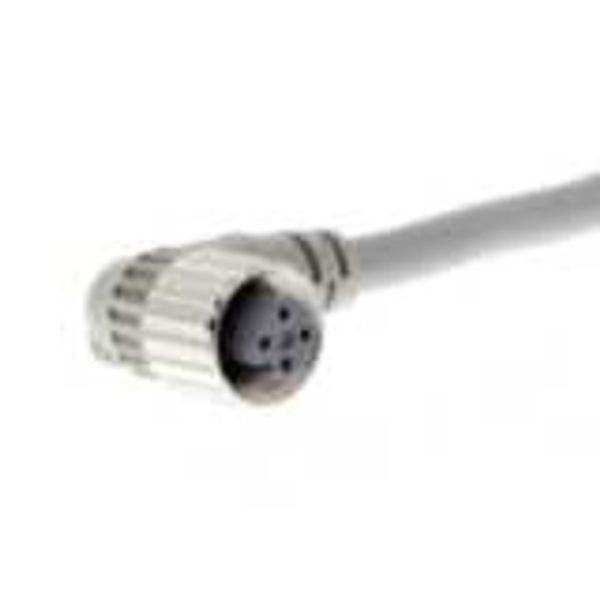 Sensor cable, M12 right-angle socket (female), 4-poles, A coded, PVC f image 1