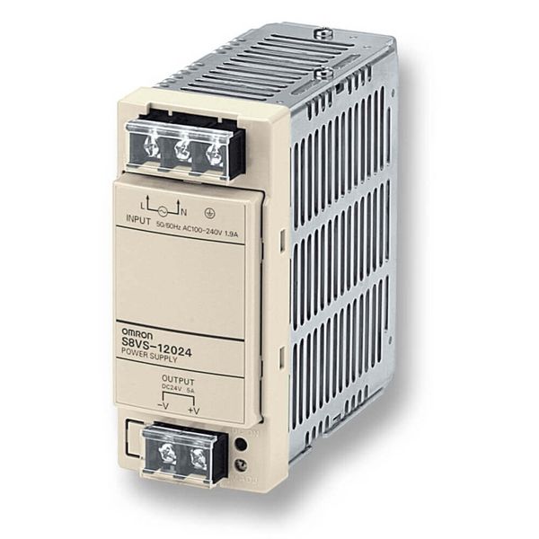 Power supply, 120 W, 100-240 VAC input, 24 VDC, 5 A output, DIN rail m image 2