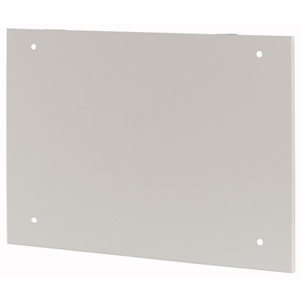 Section wide cover, closed, HxW=550x500mm, IP55, grey image 1