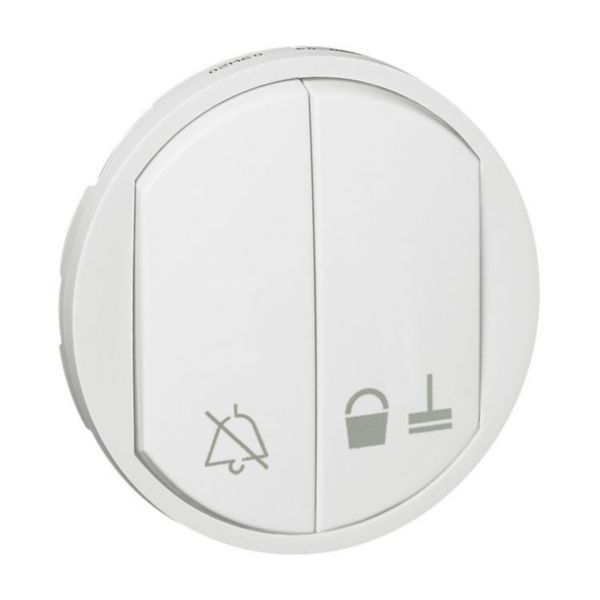 Céliane hubcap "Do not disturb" / "Clean the room" for 2 orders reference 067034 - white finish image 1