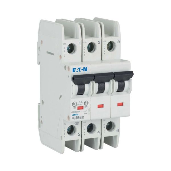 Miniature circuit breaker (MCB), 8 A, 3p, characteristic: D image 10