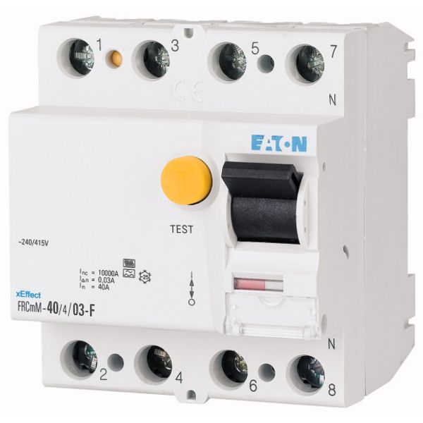 Residual current circuit breaker (RCCB), 40A, 4p, 30mA, type G/F image 1