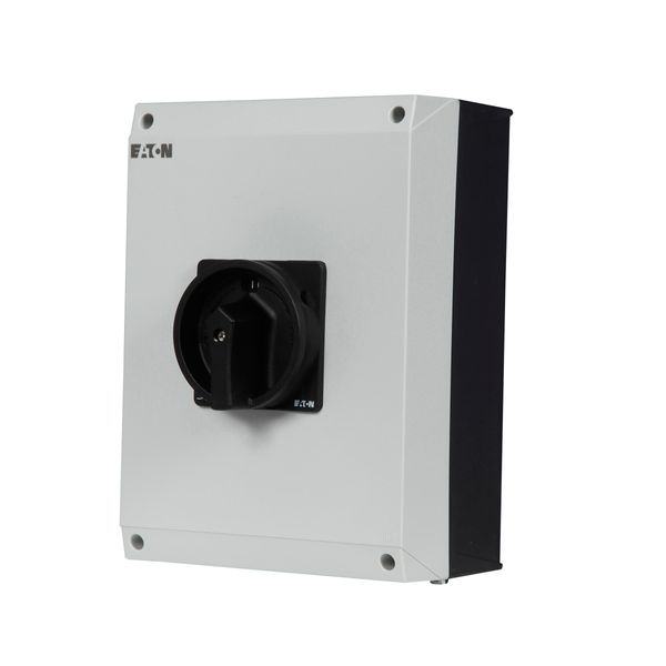 Main switch, P3, 100 A, surface mounting, 3 pole, 1 N/O, 1 N/C, STOP function, With black rotary handle and locking ring, Lockable in the 0 (Off) posi image 75