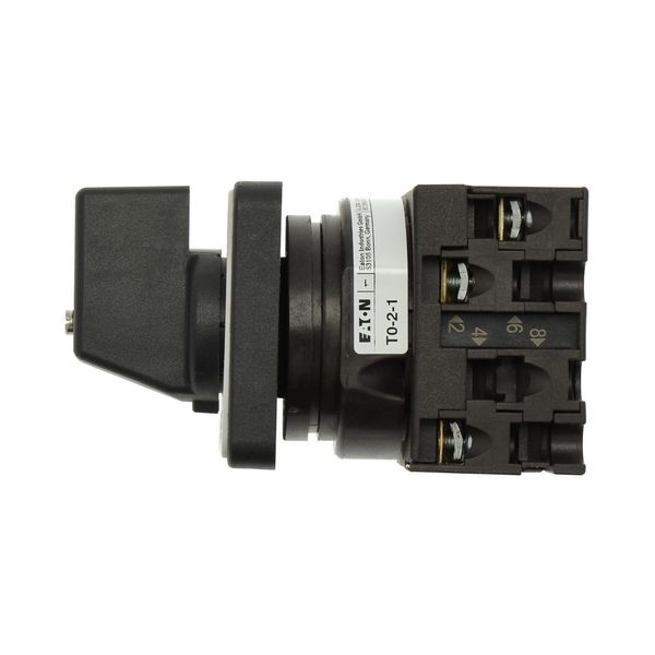 On-Off switch, T0, 20 A, flush mounting, 2 contact unit(s), 3 pole, with black thumb grip and front plate image 12