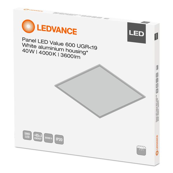 LED PANEL 60*60 40W 4000K IP20 3600LM Ledvance image 2