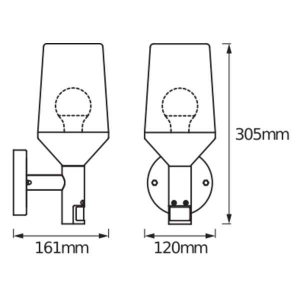 ENDURA CLASSIC CALICE Wall Sensor E27 image 4