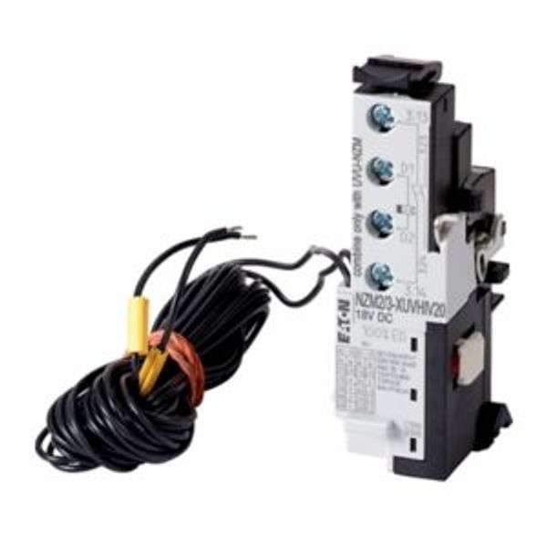 Undervoltage release, +2early N/O, for delay unit, +cable image 2