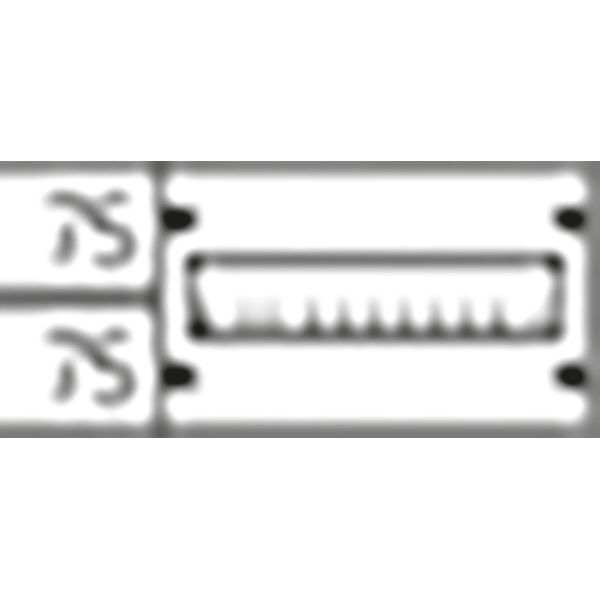 AG11R Cover, Field Width: 1, 150 mm x 250 mm x 26.5 mm, IP2XC image 1