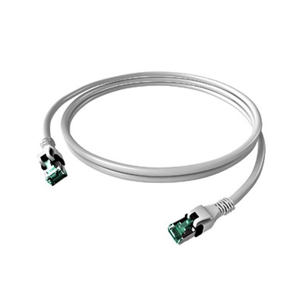 DualBoot PushPull Patch Cord, Cat.6a, Shielded, White, 5m image 1