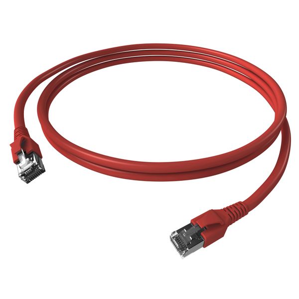 Patchcord RJ45 shielded Cat.6a 10GB, LS0H, red,     3.0m image 3