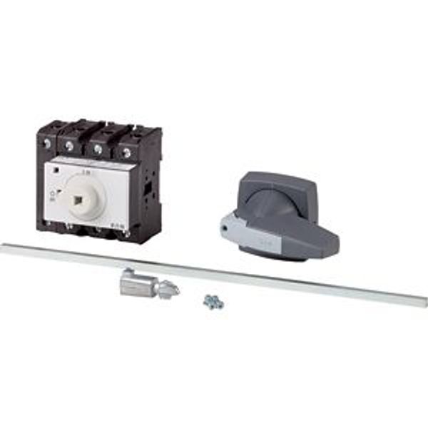 Main switch, P3, 100 A, rear mounting, 3 pole + N, STOP function, with black rotary handle and lock ring (K series), Lockable in the 0 (Off) position, image 2