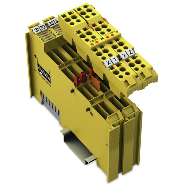 Fail-safe 8-channel digital input 24 VDC PROFIsafe V2.0 iPar yellow image 1