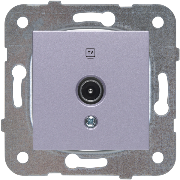 Karre Plus-Arkedia Silver TV Socket Transitive (8-12-dB) image 1