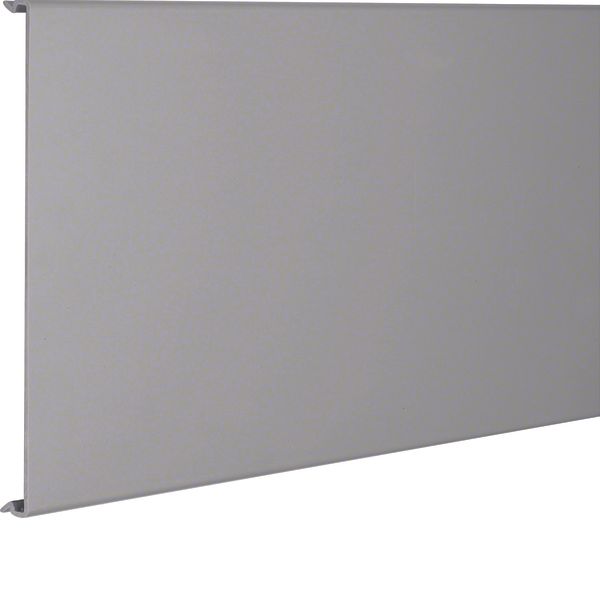 Lid made of PVC for slotted panel trunking BA6 200mm stone grey image 1