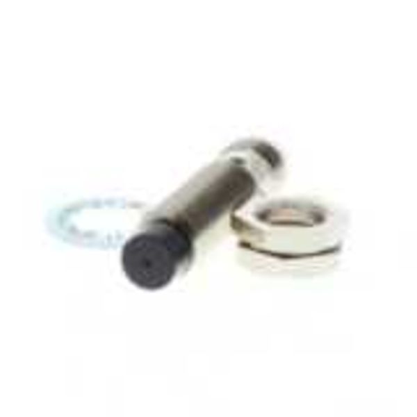 Proximity sensor, inductive, nickel-brass, short body, M12, unshielded image 1