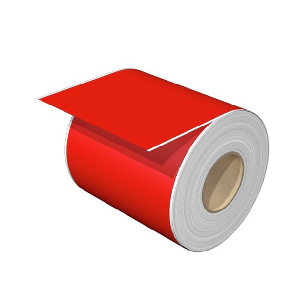 Device marking, halogen-free, Self-adhesive, 30000 x Polyester, red image 1