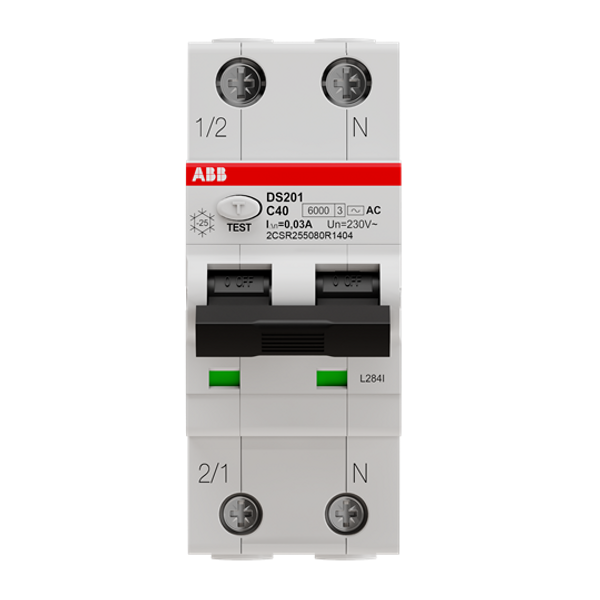 DS201 C40 AC30 Residual Current Circuit Breaker with Overcurrent Protection image 2