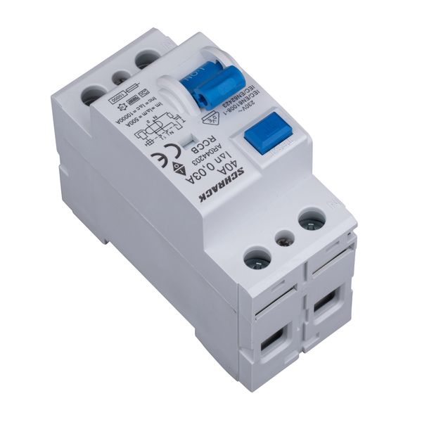 Residual Current Circuit Breaker 10kA, 40A, 2-pole, 30mA, F image 3