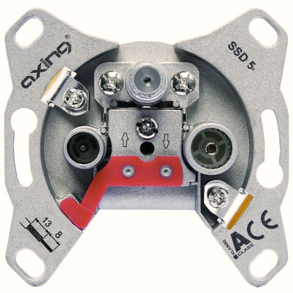 SAT terminal type outlet 3Port,Radio/TV/SAT,ClA,7dB,SSD 5-07 image 1