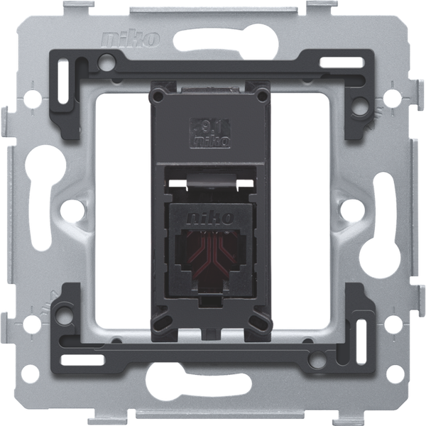 1 RJ11-connection UTP, flat model, incl. flush-mounting frame 71 x 71 image 2