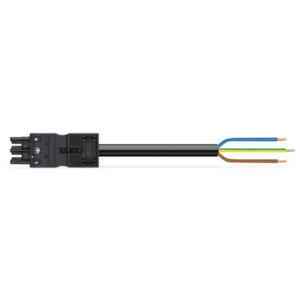 pre-assembled connecting cable Eca Socket/open-ended black image 1