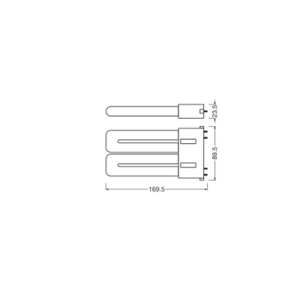 OSRAM DULUX LED F EM & AC MAINS 12W 830 2G10 image 12