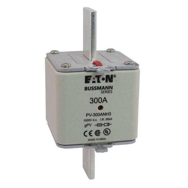 Fuse-link, high speed, 300 A, DC 1000 V, NH3, gPV, UL PV, UL, IEC, dual indicator image 26