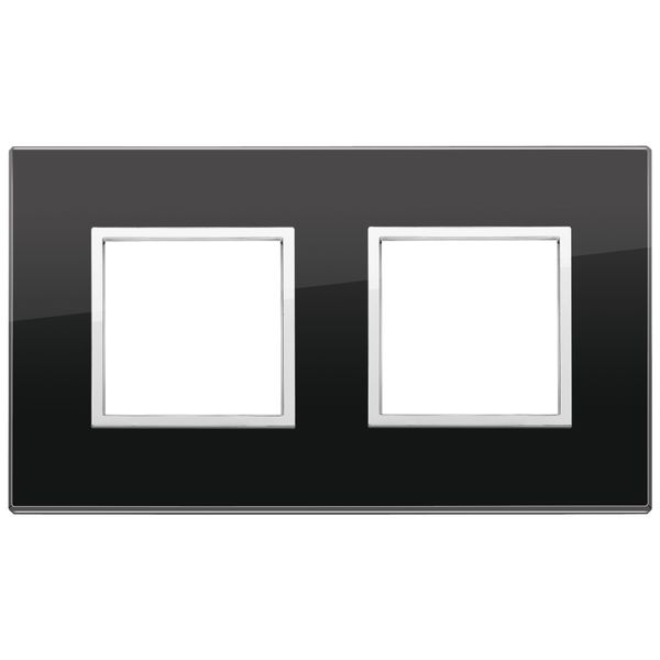 Plate 4M (2+2) 71mm black diamond image 1