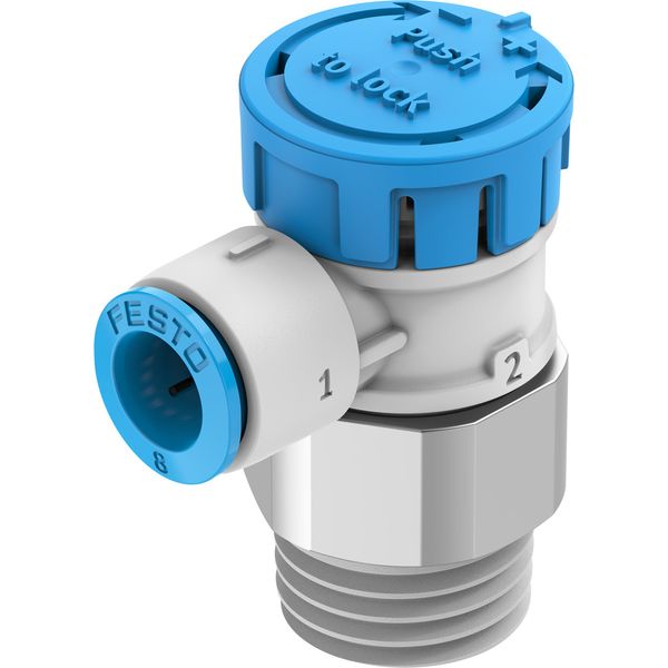 VFOE-LE-T-R38-Q8-F1A One-way flow control valve image 1