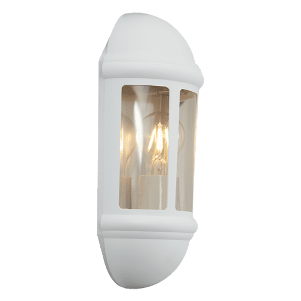 Latina E27 Half Lantern Photocell White image 1
